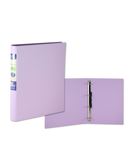 CARPETA PP A4 4A-25 LOMO REDONDO PASTEL MORADO