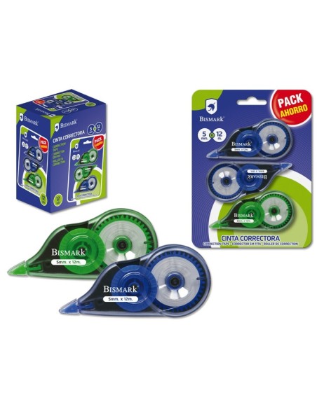 CINTA CORRECTORA BISMARK 12 M. PACK AHORRO 3 UDS