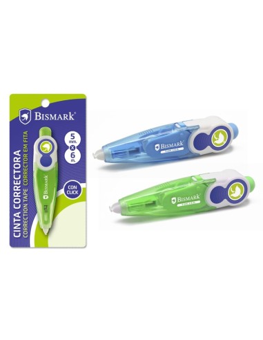 CINTA CORRECTORA BISMARK CLICK CLICK 5 MM X 6 M