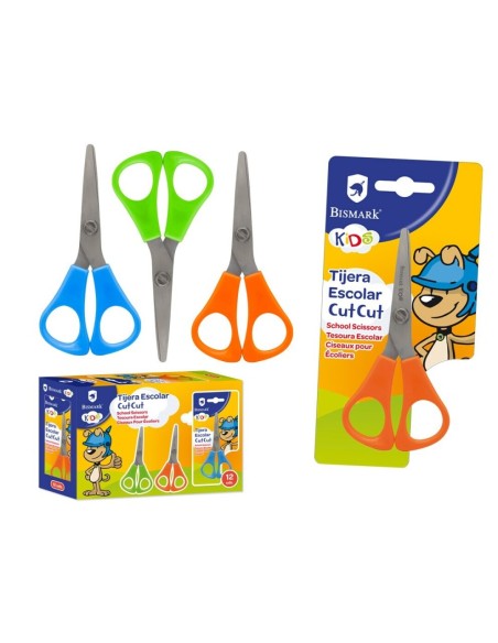 TIJERA ESCOLAR BISMARK KIDS CUT-CUT 5.25.