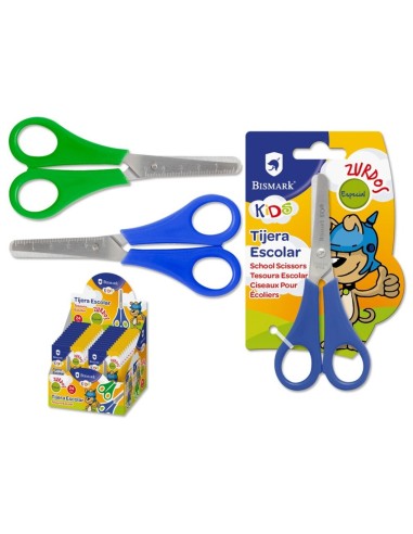 TIJERA ESCOLAR BISMARK KIDS ZURDOS