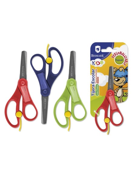 TIJERA ESCOLAR BISMARK KIDS C/NOMBRE Y FRENO 5´´