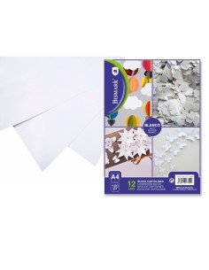 CARTULINA BLANCA A4 - BLOCK 12 UNIDADES