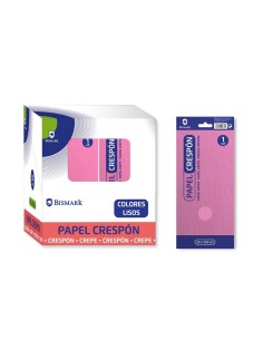 PAPEL CRESPON ROSA. 50x250MM