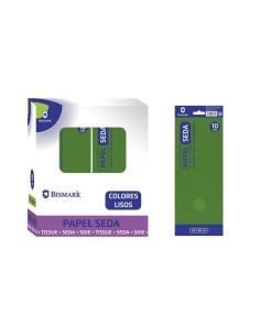 PAPEL SEDA LISO VERDE OSCURO. BOLSA 10 H
