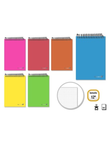 GOLDEN CUADERNO T.N. FLUOR 12º 80 H. APAISADO C