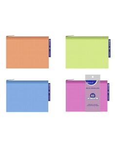 SOBRE PORTADOCUMENTOS EVA NEON ZIPPER A5