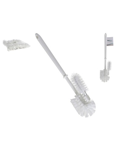 ESCOBILLA BAÑO C/LIMPIADOR BLANCO