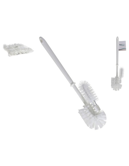 ESCOBILLA BAÑO C/LIMPIADOR BLANCO