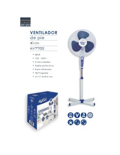 VENTILADOR DE PIE AVANT 16" 45W 40 CM