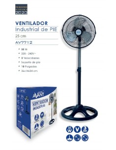 VENTILADOR INDUSTRIAL AVANT 10" 35W