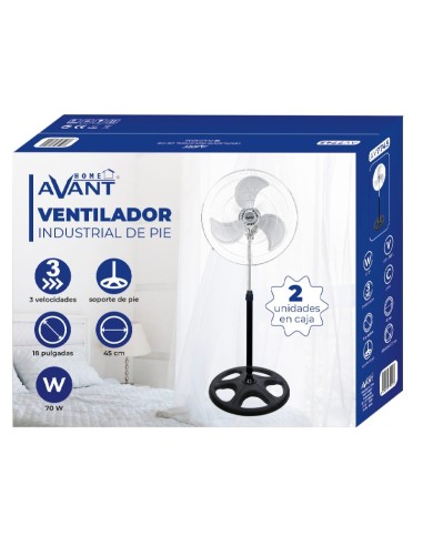 VENTILADOR IND 18" 70W 45CM 2UDS EN CAJA