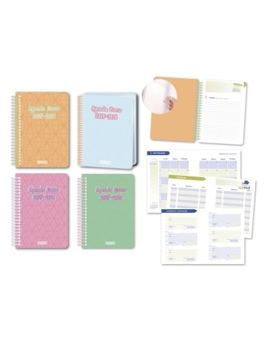 AGENDA ESCOLAR PASTEL