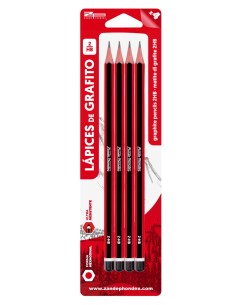 LAPICES MADERA 2HB 4UND