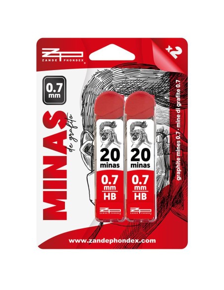 MINAS TUBOS 0.7MM P/4