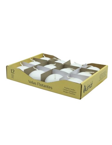  VELAS FLOTANTES 4H BLANCO