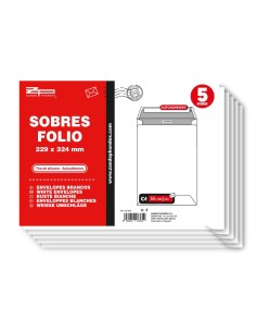 SOBRES 229X324 BLANCO FOLIO 5 UND