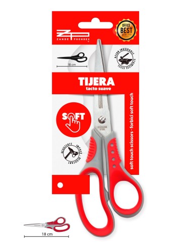 TIJERA OFICINA 18CM 2 SURT