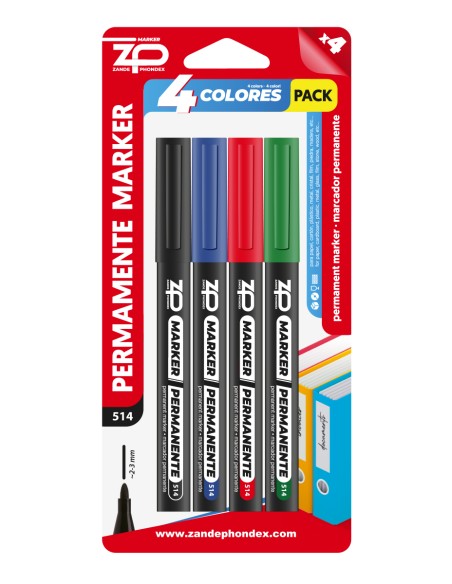 ROTULADOR PERMANENTE 4UND MARCADOR