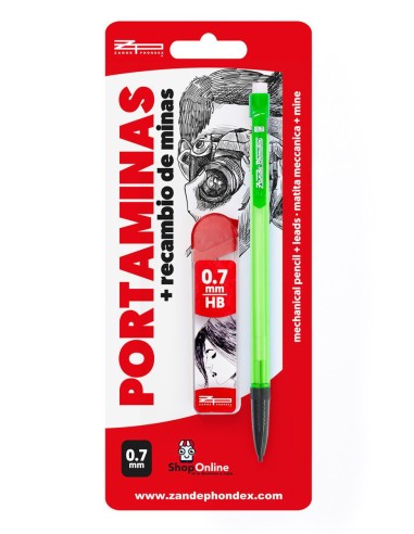 PORTAMINAS CON MINAS 0.7MM