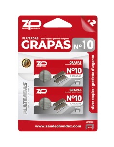 RECAMBIO GRAPAS PLATEADAS N10 BLISTER