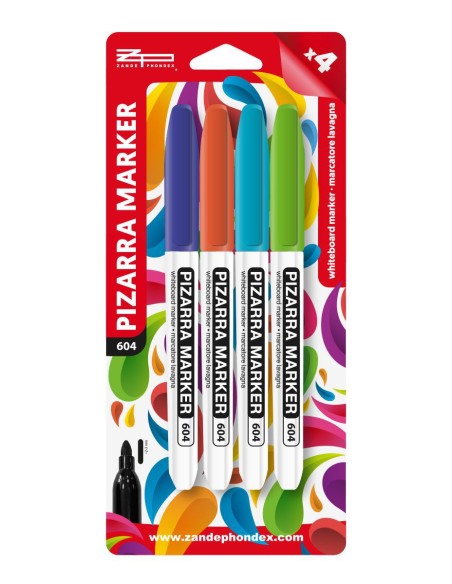 ROTULADORES  PIZARRA COLORES 4 UDS