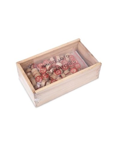 BINGO FICHAS MADERA CAJAMADERA