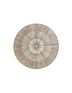 DECORACION PARED YUTE METAL 60X0,5X60 NATURAL