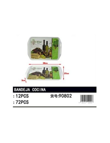 BANDEJA  38X27X3CM UVA