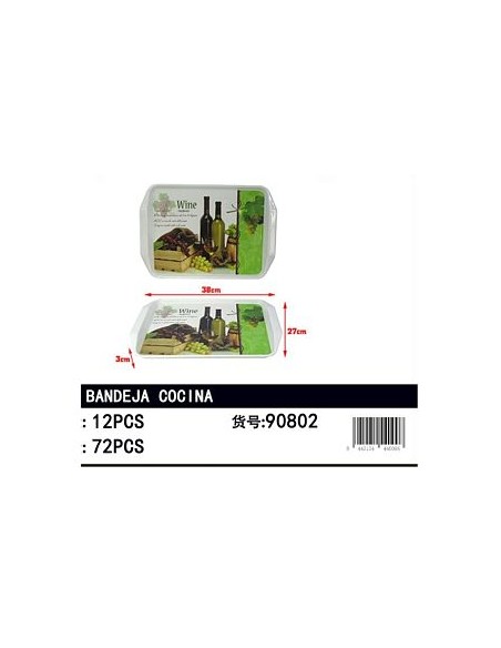BANDEJA  38X27X3CM UVA