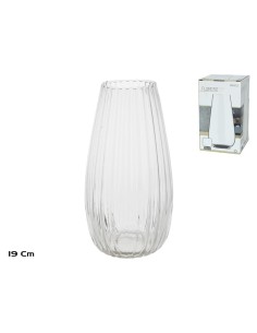 FLORERO STONE ESTRIADO 19 CM