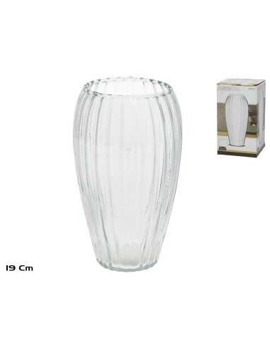 FLORERO FEDELES ESTRIADO 19 CM