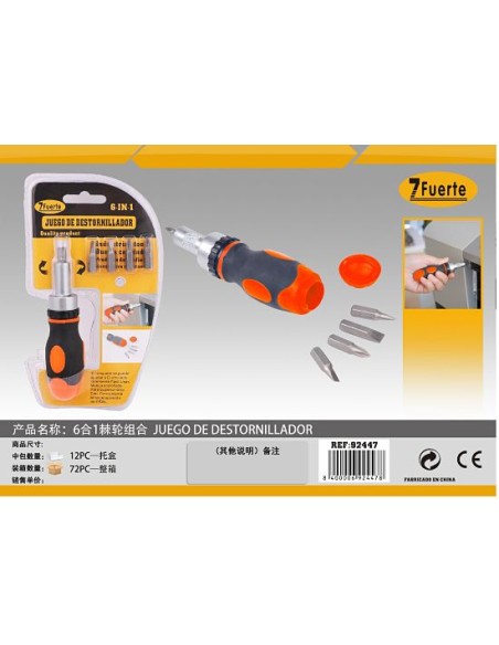 DESTORNILLADOR 6 EN 1 CONJUNTO