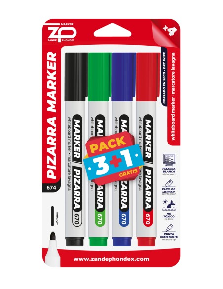 ROTULADOR DE PIZARRA B/4 670