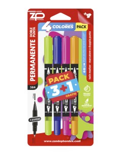 ROTULADOR 4UND MARCADOR DOBLE PUNTA