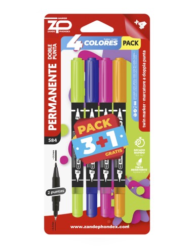 ROTULADOR 4UND MARCADOR DOBLE PUNTA