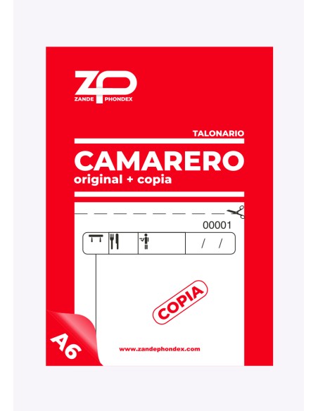 TALONARIO CAMARERO SNAP+COPIA