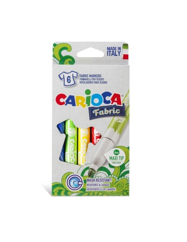 ROTULADORES 6UND FABRIC  CARIOCA