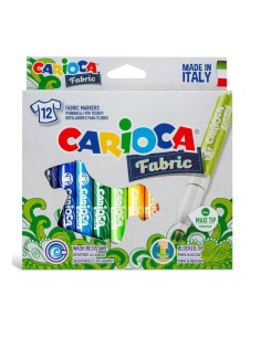 ROTULADORES 12UND FABRIC CARIOCA