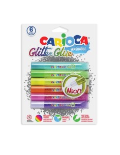 B/6 GLITTER GLUE FLUO COLOURS