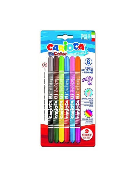 ROTULADORES 6 UND BI-COLOR CARIOCA
