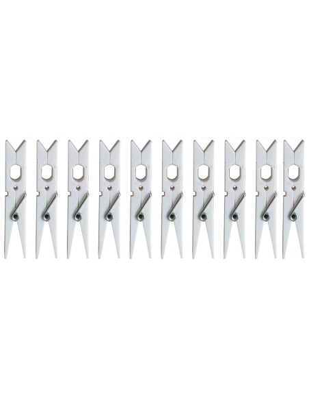 PINZA PLASTICO GIGANTE JUMBO BLANCA 10 UNID. PAMEX