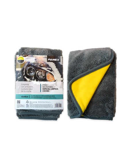 PAÑO MICROFIBRA ESPECIAL LIMPIEZA COCHES 45X40CM