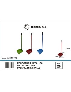 RECOGEDOR METALICO COLORES