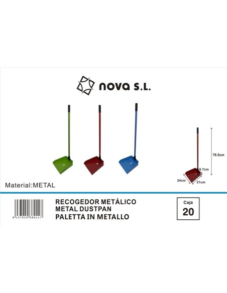 RECOGEDOR METALICO COLORES
