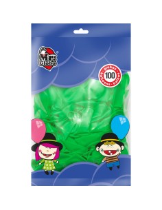 BOLSA 100 GLOBOS VERDES