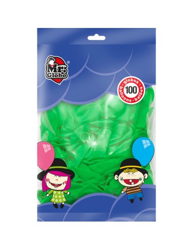 BOLSA 100 GLOBOS VERDES