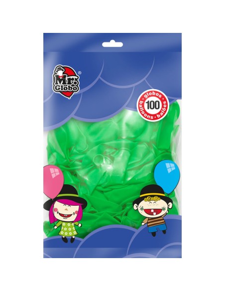 BOLSA 100 GLOBOS VERDES