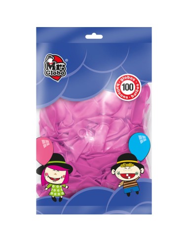 BOLSA 100 GLOBOS ROSAS