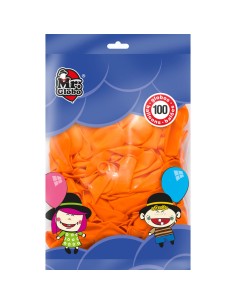 BOLSO 100 GLOBOS NARANJAS